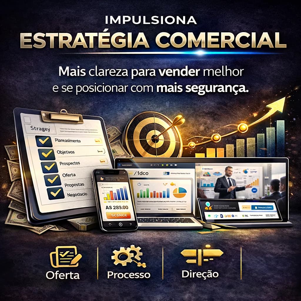 Reunião estratégica com foco em posicionamento comercial, vendas e crescimento estruturado